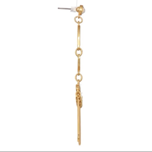 nordstrom // gold and opal chandelier earrings - Picture 3 of 5